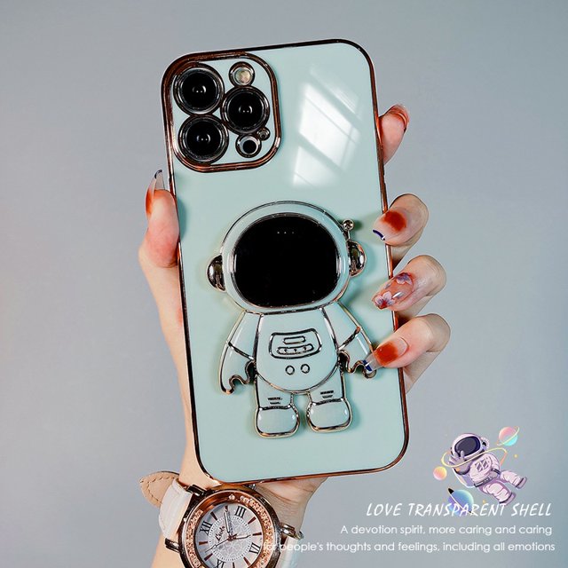 Funda Protectora Para Teléfono Infinix Smart 7 Note 12 Pro G96 Hot 12i 12 Play Tecno Spark Go 2023 2020 Pova 3 4 Camon 18 18P 8 7 6 6 5 Air Astronaut Stand