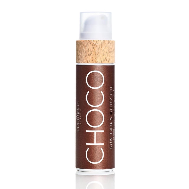Aceite Bronceador CHOCO Sun Tan & Body Oil Orgánico Chocolate Profundo con Aceites Naturales prensad