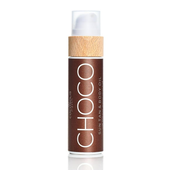 Aceite Bronceador CHOCO Sun Tan & Body Oil Orgánico Chocolate Profundo con Aceites Naturales prensad