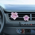 thumbnail image 4 of DAMAI 2 Pcs Car Perfume Clip Flower Air Outlet Car Air Freshener Vent Clips Diffuser,Flower Air Vent Clips Pink Car Accessories Interior, Car Decoration Accessories Car Perfume Clip, 4 of 8