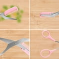 thumbnail image 4 of Professional Precision Trimmer, Eyebrow Scissors with Comb Eyelashes Hair Remover Cutting Scissors Beauty Tool for Men Women (Pink), 4 of 4