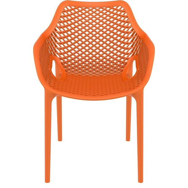 Compamia Air Xl Outdoor Dining Arm Chair Set Of 2 Orange Com Compamia Air Xl Outdoor Dining Arm, Orange Stacking Patio Chairs