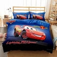 thumbnail image 1 of Juego de ropa de cama de dibujos animados para niños, figuras de Anime Mcqueen de Disney, funda nórdica doble, juegos de edredón, Sábana, colchas para bebés y niñas, 1 of 4