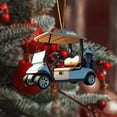 thumbnail image 3 of Christmas Tree Ornaments Festive Hanging Decorations for Holiday Cheer/ Christmas Car Pendant 2D F, 3 of 6