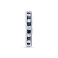 thumbnail image 6 of AFFY Simulated Blue Sapphire & White Cubic Zirconia Eternity Band Ring 14k White Gold over Silver-11.5, 6 of 8