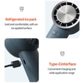 thumbnail image 2 of Handheld Fan Portable Electric Cold Compress Cooling Fan USB Rechargeable Desk Table Fan with 3 Adjustable Wind Speed Phone Holder for Home Office Travel Use, 2 of 7