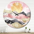 thumbnail image 2 of Designart "Colors of the Mountain V" Abstract Landscape Oversized Wall Clock, 2 of 5