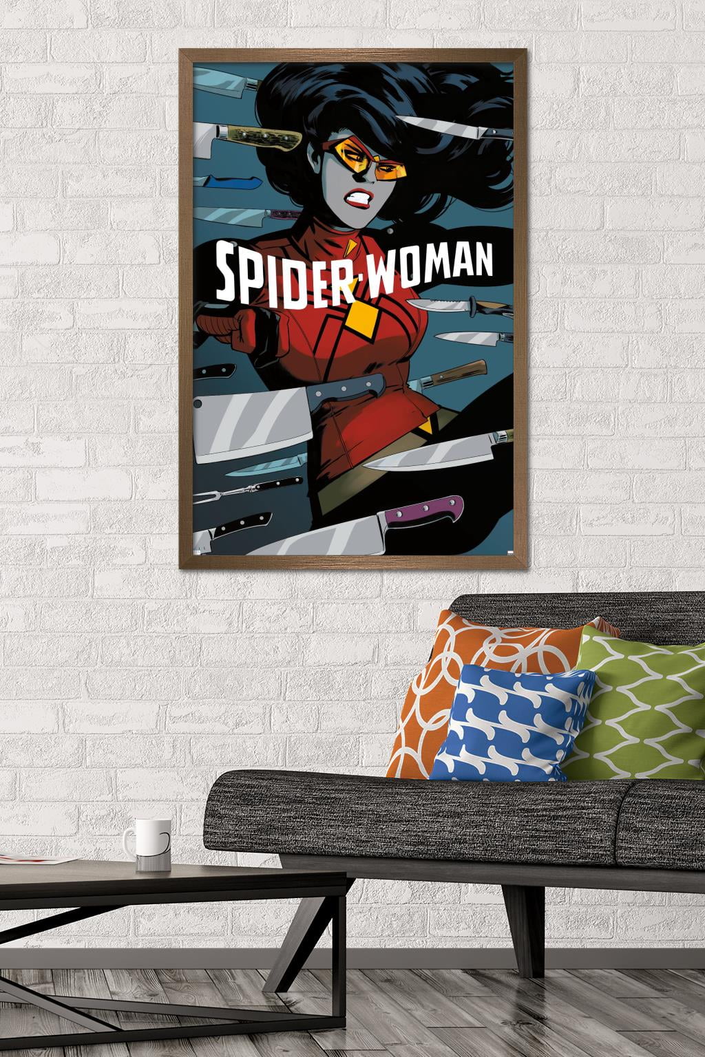 Marvel Comics - Spider Woman - Spider-Woman #6 Wall Poster, 22.375" x 34", Framed
