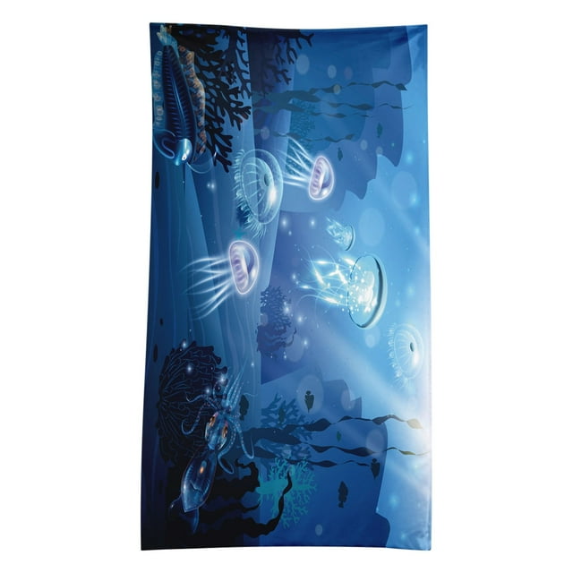Pompotops Microfiber Beach Towel Super Lightweight Colorful Bath Towel Sandproof Beach Blanket Multi-Purpose Towel For Travel Swimming Pool 30x60 Inch Clearance