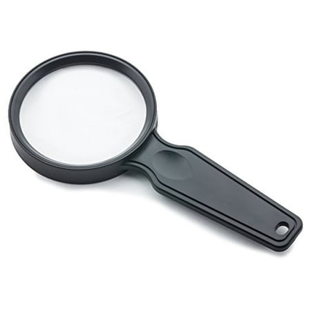 Carson MagniView 2.5X Hand-Held Magnifier with 5X Spot Lens for Reading ...