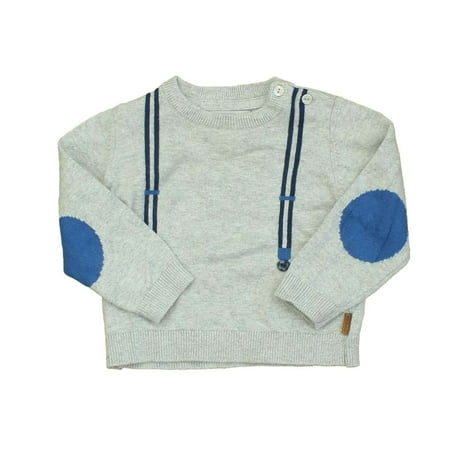 

Pre-owned Boboli Boys Grey | Blue Sweater size: 12 Months