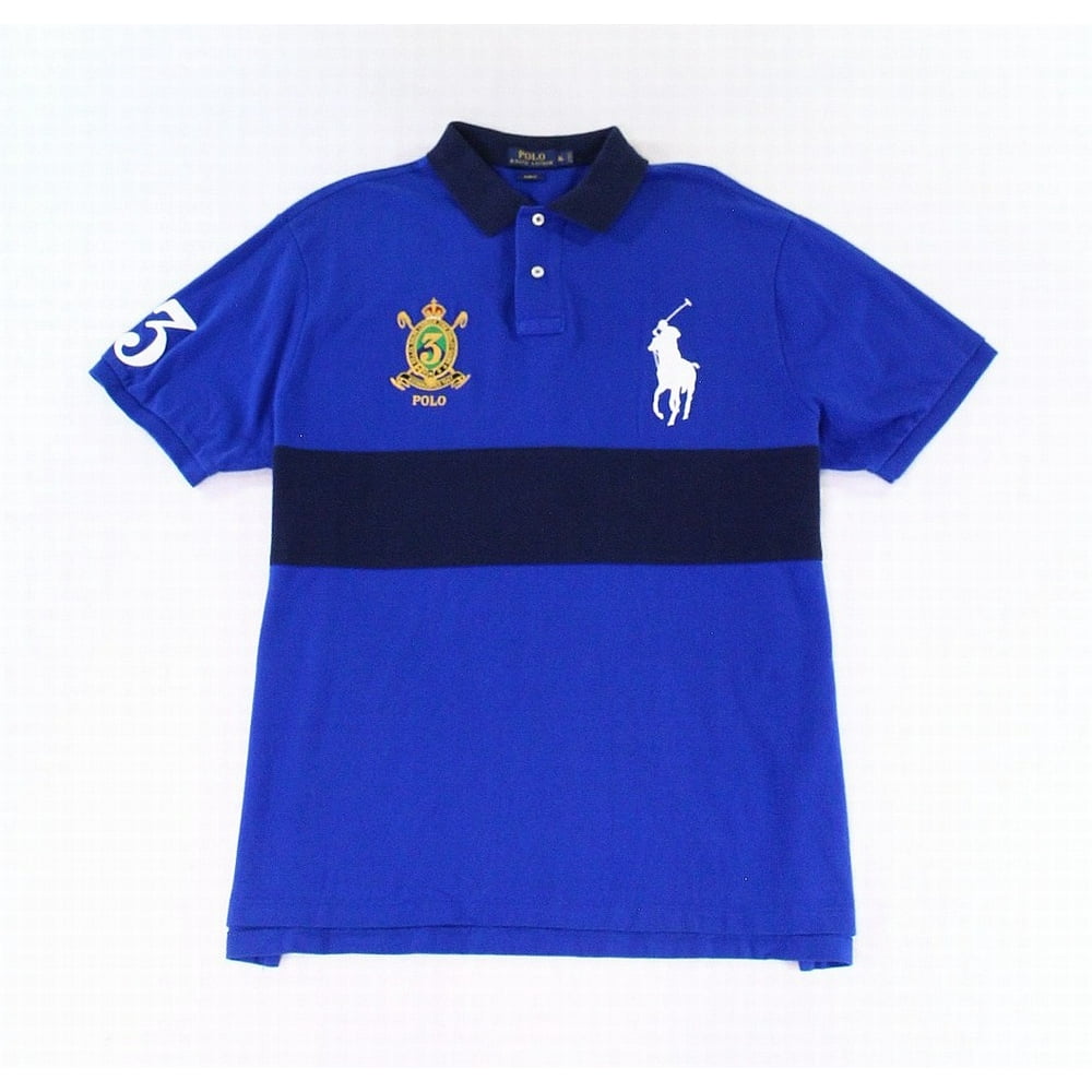 Polo Ralph Lauren - Mens Shirt Slim-Fit Colorblock Polo Rugby XL ...