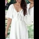 thumbnail image 5 of Vestido Mini Elegante con Escote en V Profundo y Lazo en XL, 5 of 8