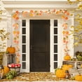 thumbnail image 5 of Boovnll 5.8Ft Halloween Garland, Artificial Maple Leaves Pumpkin Garland Hanging Halloween Garland for Mantle Halloween Indoor Outdoor Fireplace Party Decor, Halloween Decorations, 5 of 6