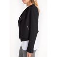 thumbnail image 2 of LYSSE Womens Black Stretch Pocketed Collard Vented Cuff Wear To Work Bolero Jacket Plus 2X, 2 of 3