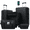 Black, variant on LuckyNote 5‑Piece Travel Luggage Set, Half‑Opening Carry‑On with USB Port, Expandable 24″ & 28″ Checked Bags, Double Spinner, TSA Lock, Blue