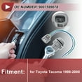 thumbnail image 2 of 1 Set Front Turn Signal Light Socket Wiring for Toyota Tacoma 1998-2000 No.9007599078 Lamp Bulb Pigtail Connector Harness with ​Pre-Wired Plug​​, 2 of 7