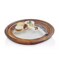 thumbnail image 3 of Nambe Cooper Cheese Tray with Knife, Brown, 3 of 6
