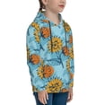 thumbnail image 3 of Kdxio Sunflowers Pattern Boys Athletic Unisex Boys Girls Hoodie with Pocket Sweatshirts-Small, 3 of 6
