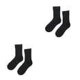 thumbnail image 2 of Guardurnaity 1 par de calcetines de invierno para clima frío, calcetería térmica para suelo de Color sólido, calentador de pies, transpirable, Negro Hombres 2piezas, 2 of 6