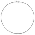 thumbnail image 5 of Auriga Fine Jewelry 14K White Gold 1.4 mm Round Omega Necklace for Women 16", 5 of 6