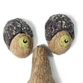 thumbnail image 3 of Pintado a mano al aire libre viejo comedero de pájaros salvajes escultura de árbol con brillo en los ojos oscuros para decoración del jardín estilo 1 Baoblaze Escultura de cara de patio, 3 of 4