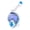 White and blue, variant on Professional Snorkeling Diving Mask Adults Dry Top Snorkels Mask AntiFog Goggles Swimming Equipment for Men and Women
