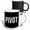 Multicolor, variant on 3drose, Pivot. Bold White Lettering on a Plain Black Background., 11oz Magic Transforming Mug