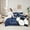 Blue C, variant on Feelyou Initial E Twin Bedding Sets 7-Piece, Football Soccer Cartoon Bedding Comforter Set