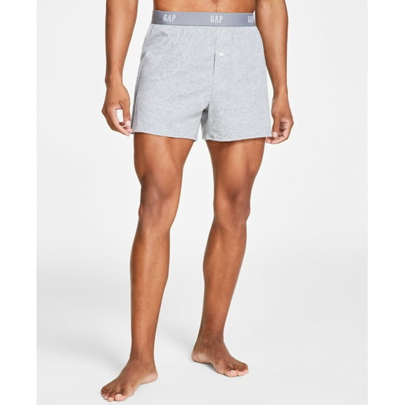 GAP Men Regular fit 3 Pack Boxer Shorts Underwear Medium Grey Solid