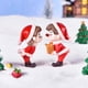 thumbnail image 3 of Mini estatuilla de pareja de Navidad, adorno de decoración de jardín, juguete para niños, adornos de paisaje en miniatura, estatua de personas, artesanía de resina, 1 par（Style10 8PCS, 3 of 5