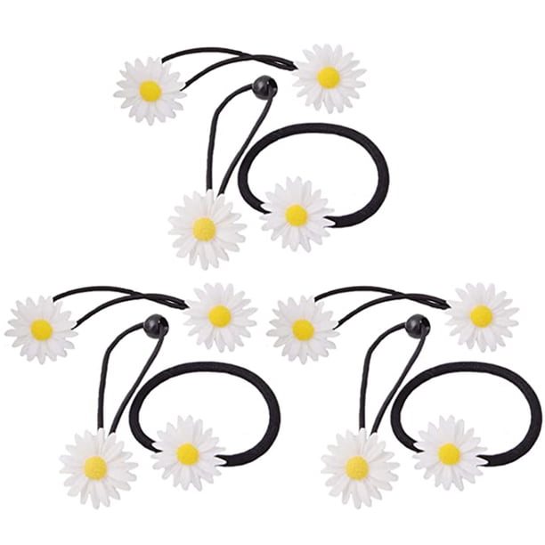 BRIGHTFUFU 9 coleteros con forma de margarita, con forma de flor, para el pelo, tocados (estilo aleatorio)