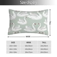 thumbnail image 2 of Naloa White Birds Pillow Covers, Throw Pillow Case Cushion Covers,Cushion for Bedroom,Couch,Home-16"x24", 2 of 6