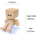 thumbnail image 5 of Charming Little Wooden Figure That Sways with 12pcs Magnetic Expressions, Funny Shaking Feet Wooden Man Figure, Cute Car Dashboard Ornaments, 5 of 5