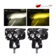 thumbnail image 4 of Par Faros Dually 2 Led C/lupa Luz Blanca Y Ámbar Autos Motos, 4 of 6