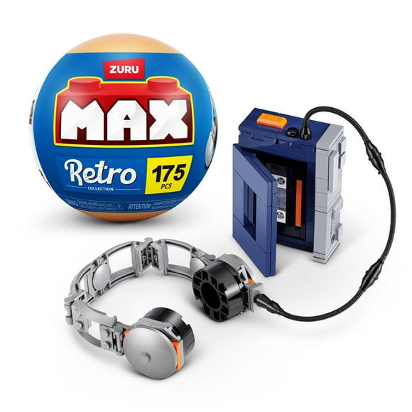 MAX Build More Premium Retro S2 Building Bricks Collection (Cassette Player) by ZURU