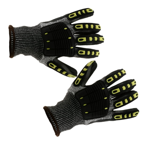 corte Guantes de seguridad de trabajo resistentes al impacto anti-impacto Guantes de alta negro Sunnimix Guantes de trabajo resistentes al corte