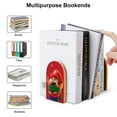 thumbnail image 2 of Super Mario Bookends Wood Book Divider Decorative Shelves Non-Skid Book Stand 2 Pieces For Office Home, 2 of 7