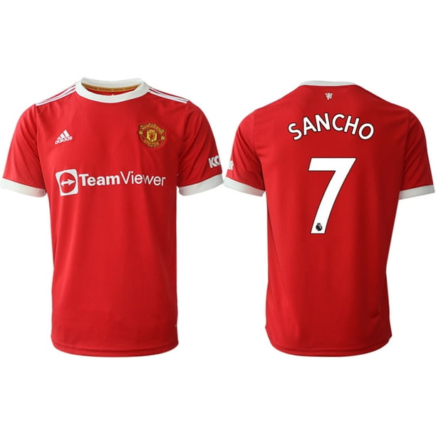 ولد كرتون Men 2021-2022 Club Manchester United home red aaa version 7 Adidas Soccer Jersey1 بسكوت جالكسي