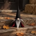 thumbnail image 5 of Halloween Faceless Gnome Doll Ornament 1 Pack Soft Cloth Black Witch Cloak & Hat Holiday Decor Washable Tabletop Figurine for Indoor Home Party Halloween Christmas Festival Decoration Gift, 5 of 7