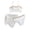 E324-White, variant on hengsof Girls Solid Shell Print Backless Strap Tank Top Swim Shorts Cover Up Skirt 3 Piece Swimsuit Set with Built in Pads Cute Beach Swimwear 6-13 Years