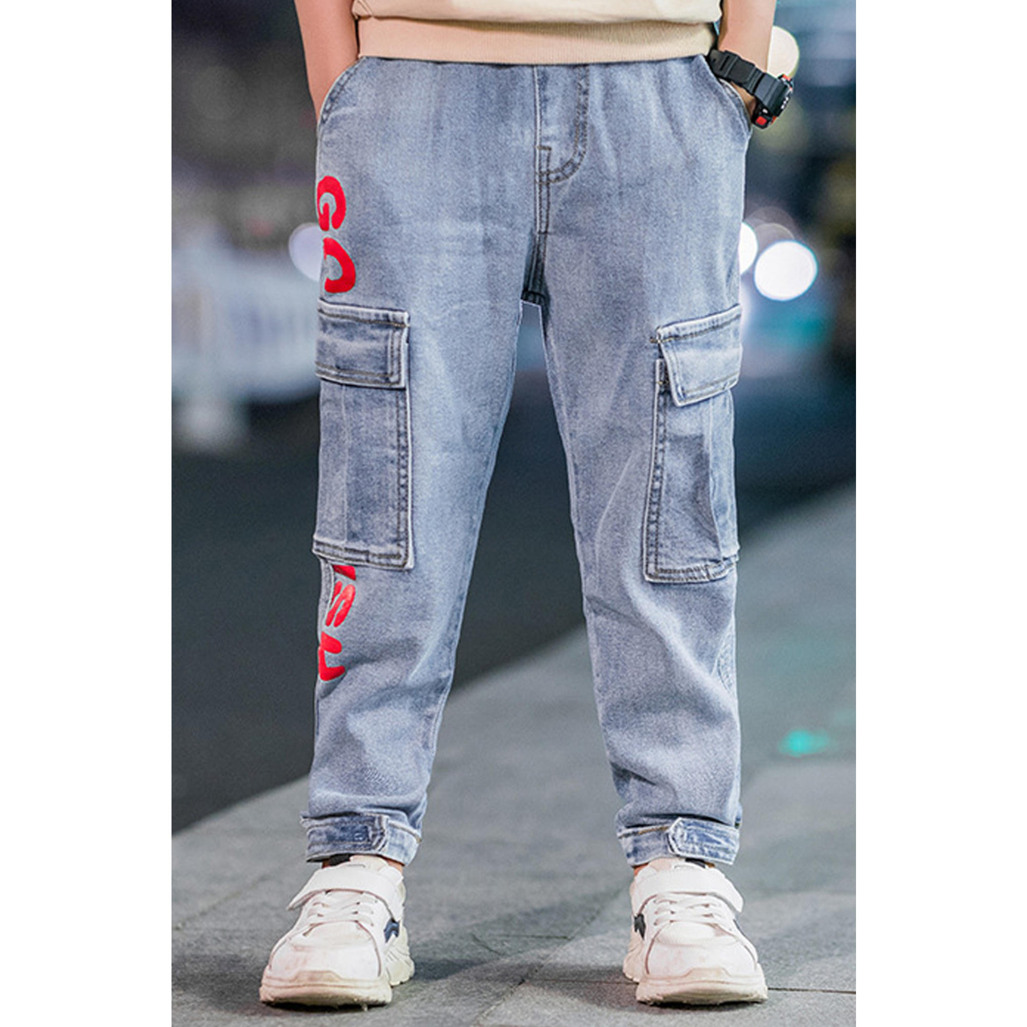 boys jeans with elastic waist