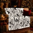 thumbnail image 3 of Black Ravens Within Curling Leafy Branch Arrangements, Soft Flannel Blanket with Ornamental ornate dark Botanical Print, Housewarming Gift and Home Decor for Bedroom and Living Room, 3 of 7