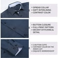 thumbnail image 4 of WARHORSEE Mens Dress Shirts Long Sleeve Regular Fit Printed Button Down Shirts, 4 of 11