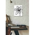 thumbnail image 3 of Epic Graffiti 'Black Ink Flower I' by Linda Woods, Canvas Wall Art, 12"x16", 3 of 3