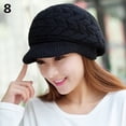 thumbnail image 2 of SPRING PARK Boina holgada de punto de color liso suave y cálido para mujer, gorro de ala estrecha, gorro de esquí clásico y holgado, 2 of 4