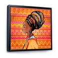 thumbnail image 3 of Designart 'Portrait of African American Woman With Turban I' Modern Framed Canvas Wall Art Print, 3 of 5