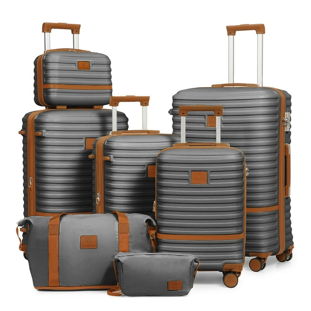 Juego de equipaje Joyway, maleta de 4 piezas con rueda giratoria y cierre TSA