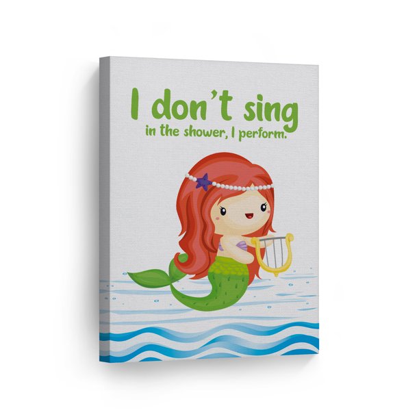 Smile Art Design I Don T Sing In The Shower I Perform Funny Quote Bathroom Decor