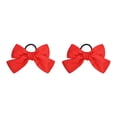 thumbnail image 3 of Bandeau Grand pour Cheveux, Pince à Ressort, Nœud Réglable, Multicolore, Sans Accroc, Porte-Queue, Épingles à Cheveux, Chouchous pour Filles, Orange, 2Ensemble, 3 of 6